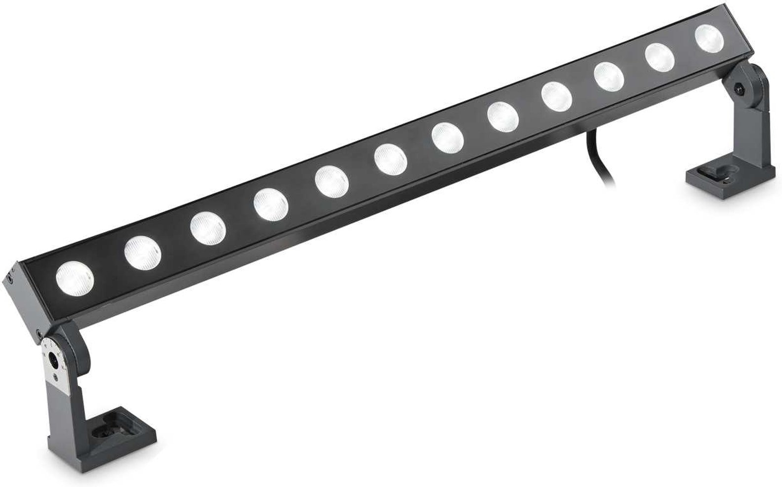 Udendørs LED-spotprojektor Ideal Lux Thor sort/antracit IP65 1950 lm 3000 K tiltbar 90