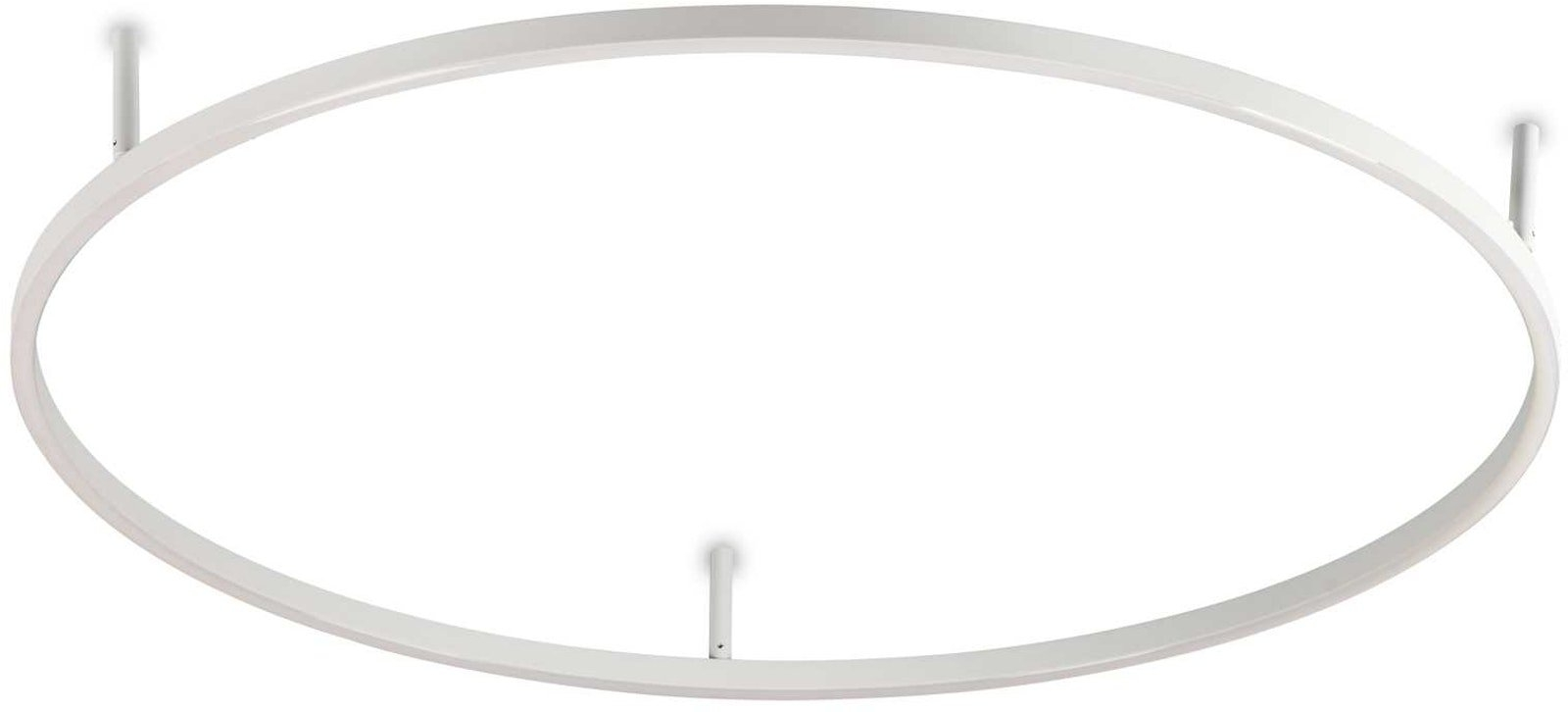 Væglampe Ideal Lux Oracle Slim LED 4060 lm 3000K Ø90 x H7 cm indendørs belysning hvid aluminium metal plast minimalisme