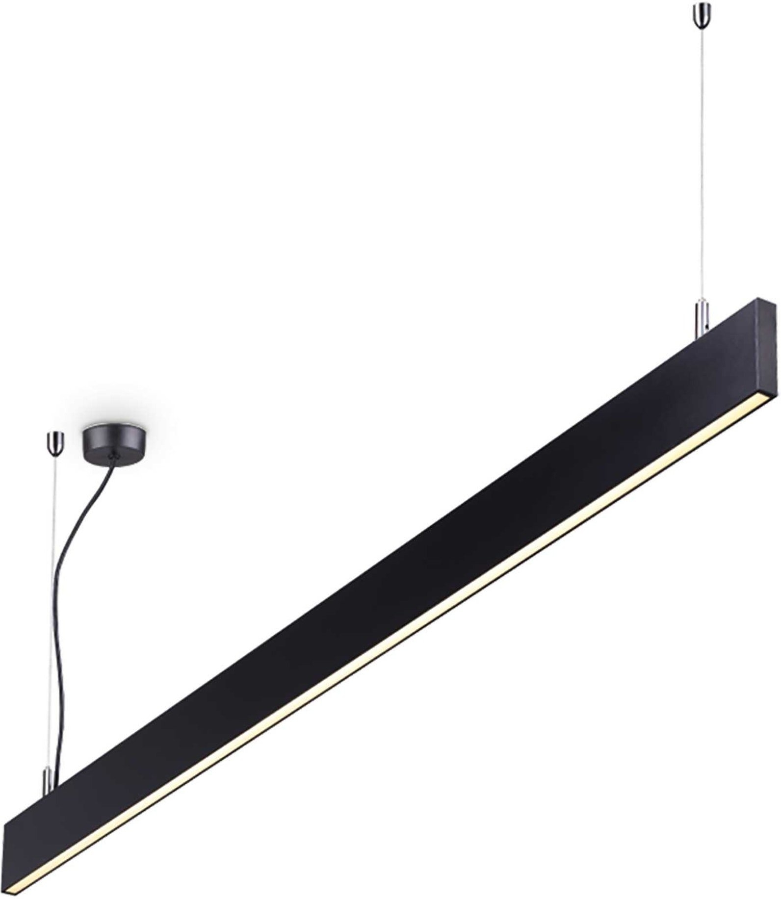 Pendel lampe Ideal Lux Linus sort  -  justerbar LED 3850 lm 4000 K