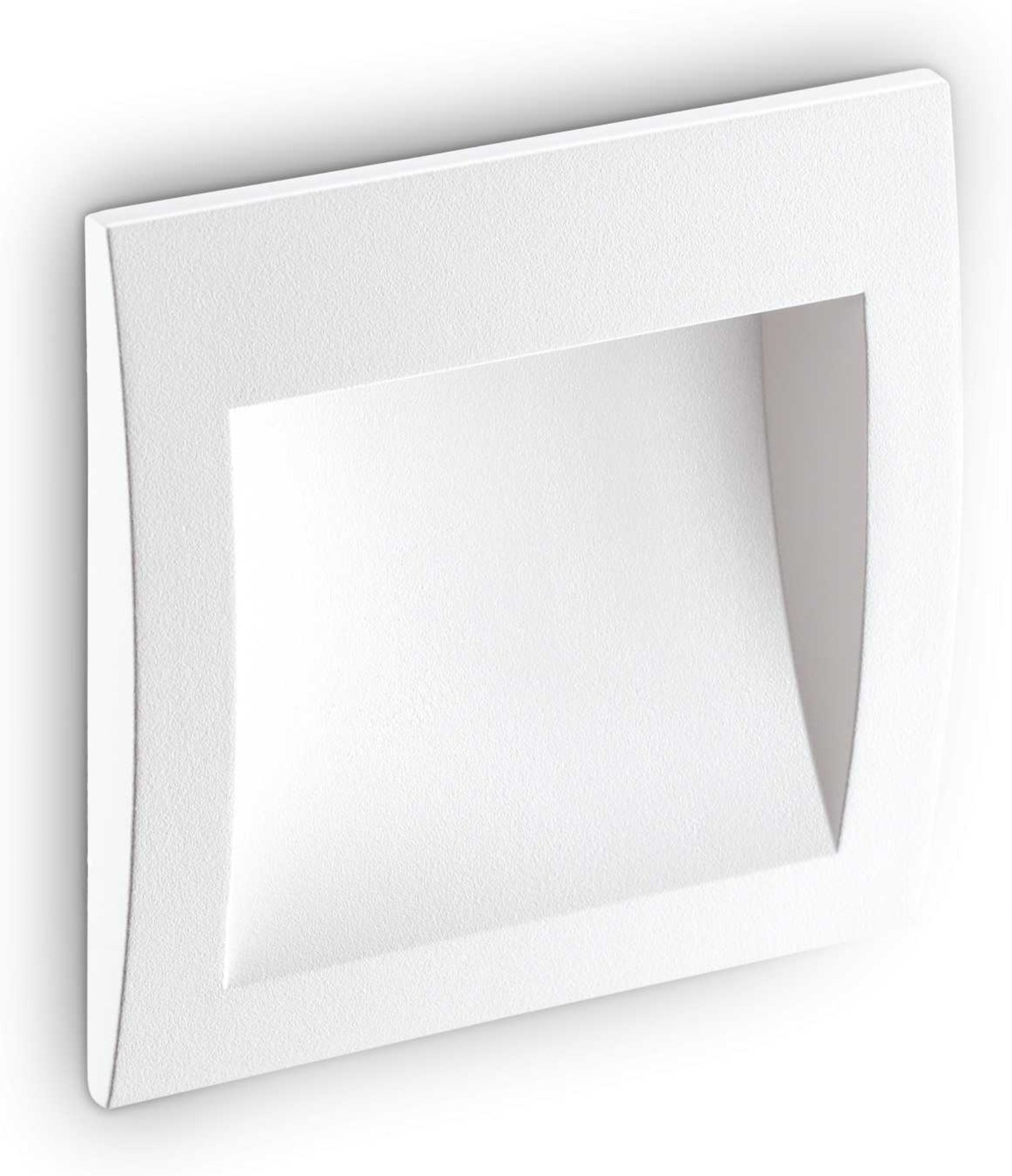 Ideal Lux Wire udendørs væglampe hvid LED IP65 aluminium/glas H14xB14xD7,5 cm