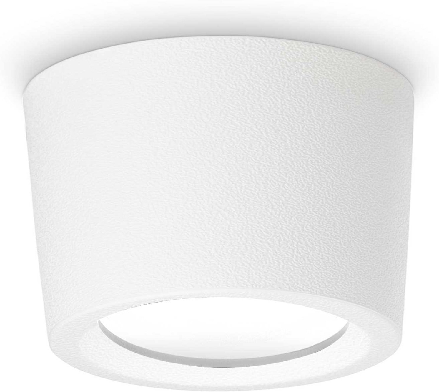 Udendørs loftlampe Ideal Lux Livia hvid plast IP55 GX53 10W 1200Lm 3000K Ø16 x H10,5 cm