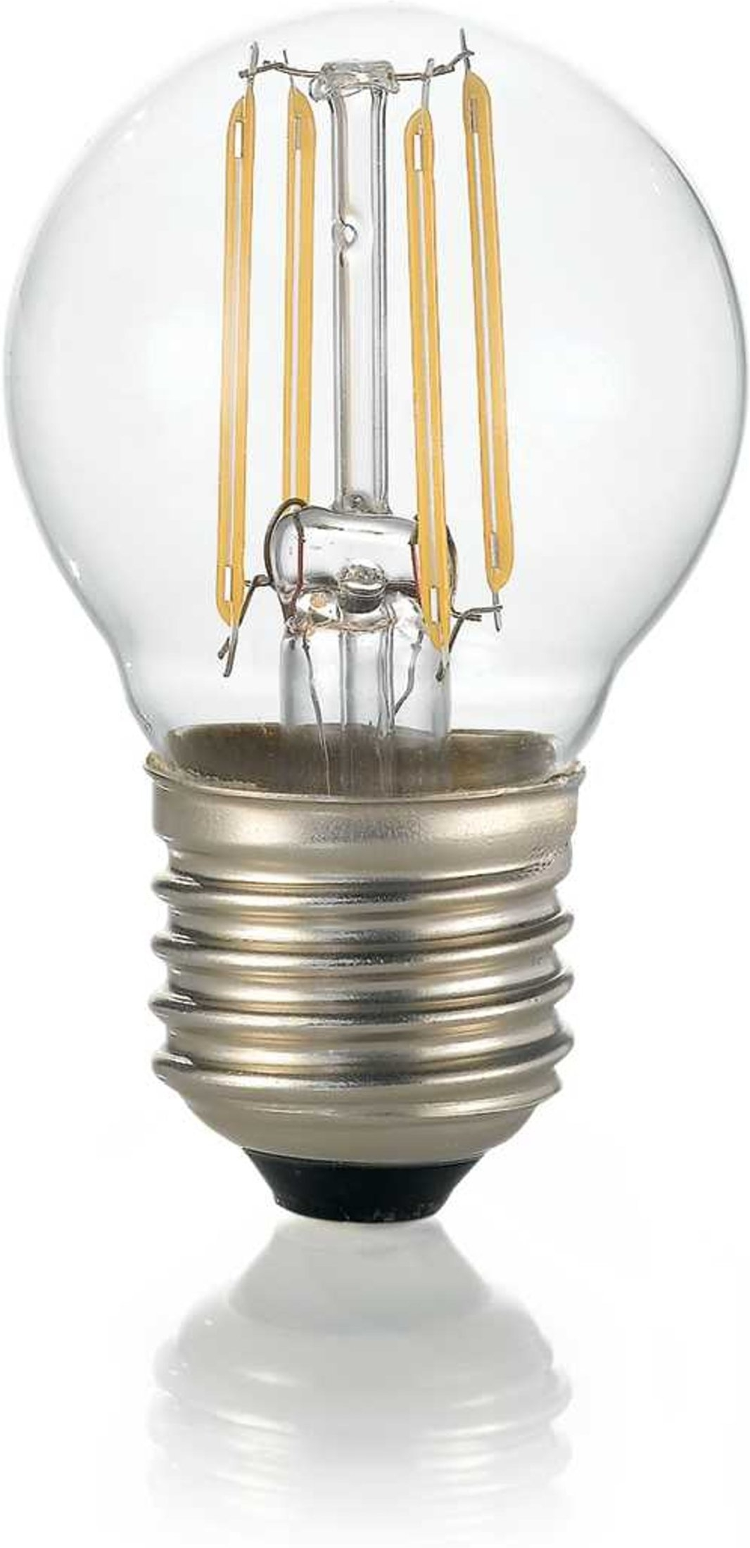 Lyspære Ideal Lux E27-serie 4W 490 lm 2700K gennemsigtigt glas Ø45Ã75 mm