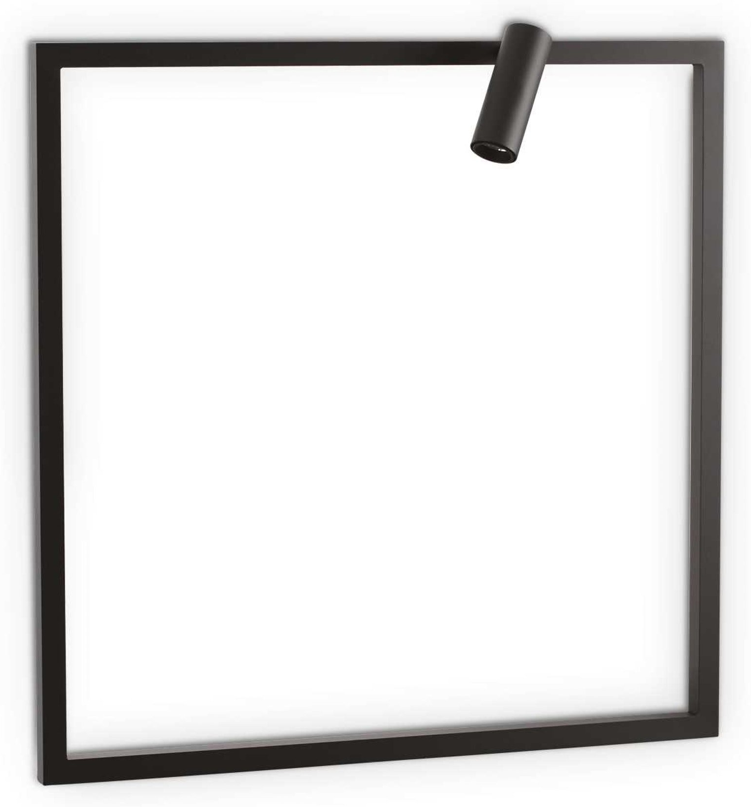 Væglampe Ideal Lux Syntesi LED sort metal L61 x H60 x B15 cm