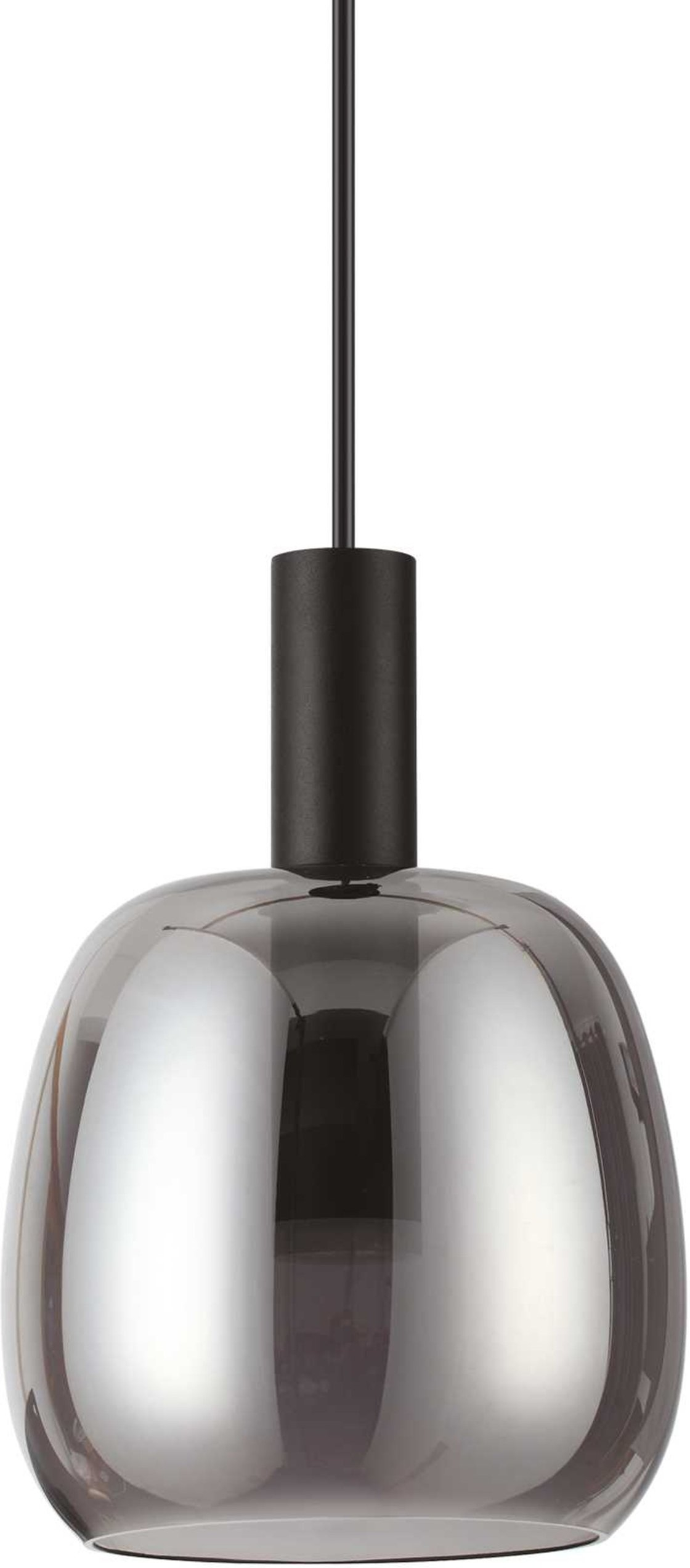 Pendel lampe Ideal Lux Coco med integreret LED Ø150 mm H290-2250 mm røg/sort