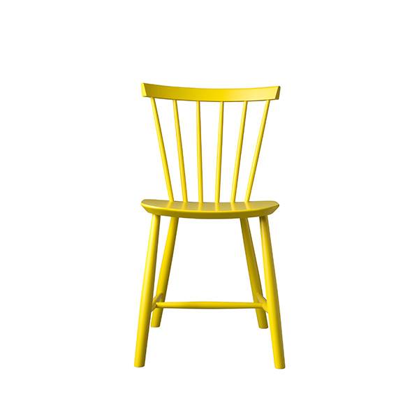 FDB Møbler - J46 spisebordsstol - Svanemærket - Yellow  : Erling Christensen Møbler