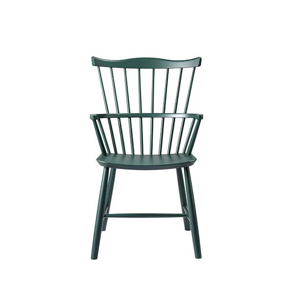 FDB Møbler - J52B spisebordsstol - Black green  : Erling Christensen Møbler