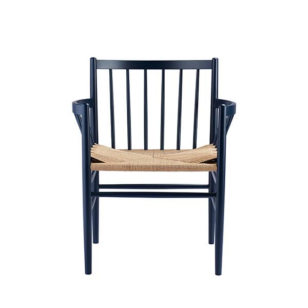 FDB Møbler - J81 spisebordsstol - Bøg steel blue  : Erling Christensen Møbler