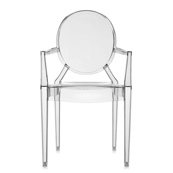 Kartell Louis Ghost spisebordsstol - Smoked grey  : Erling Christensen Møbler