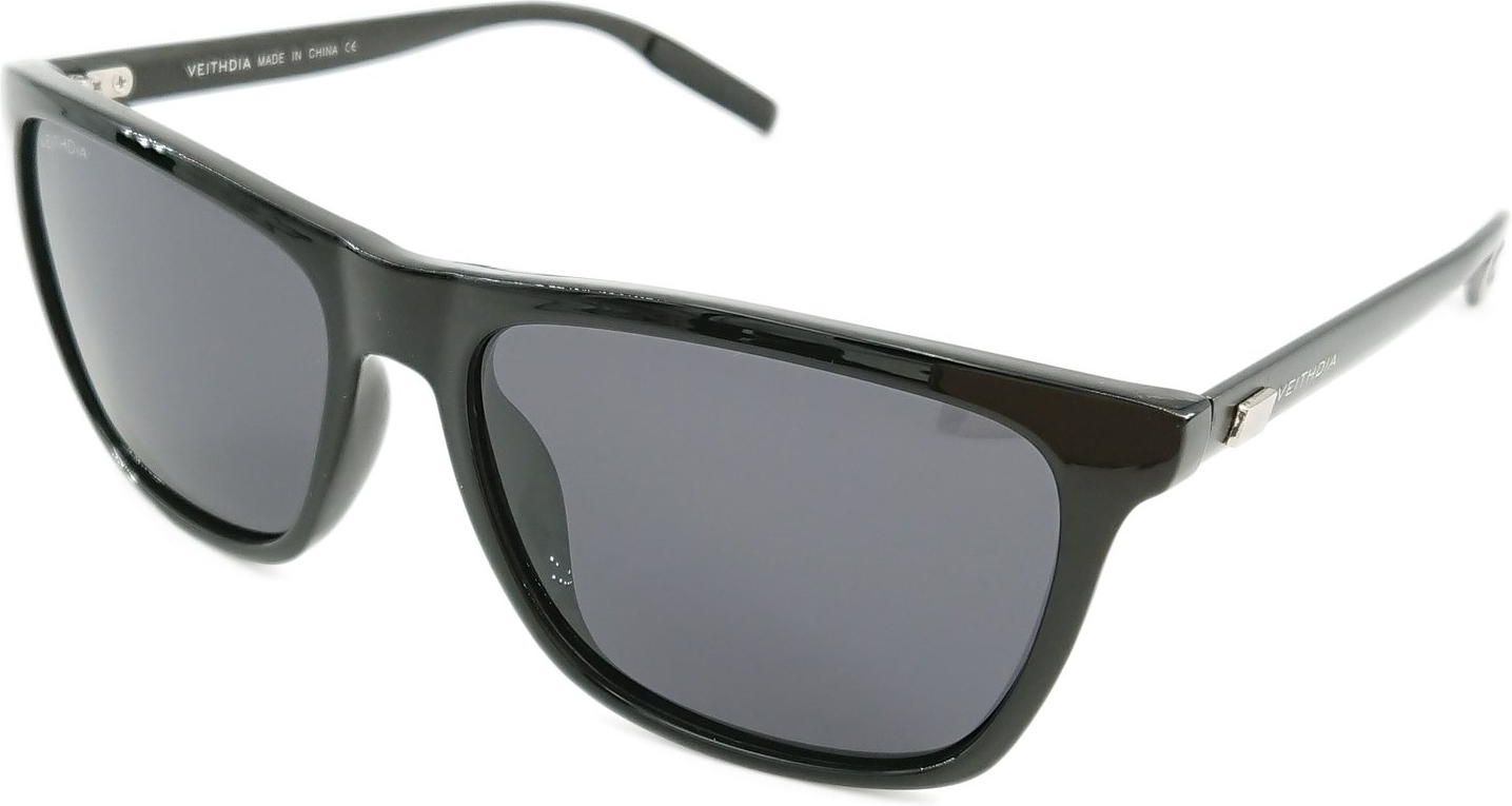 Solbriller Kaleu Dream sort unisex aluminiumsstel polariserede fotokromiske antirefleks med etui