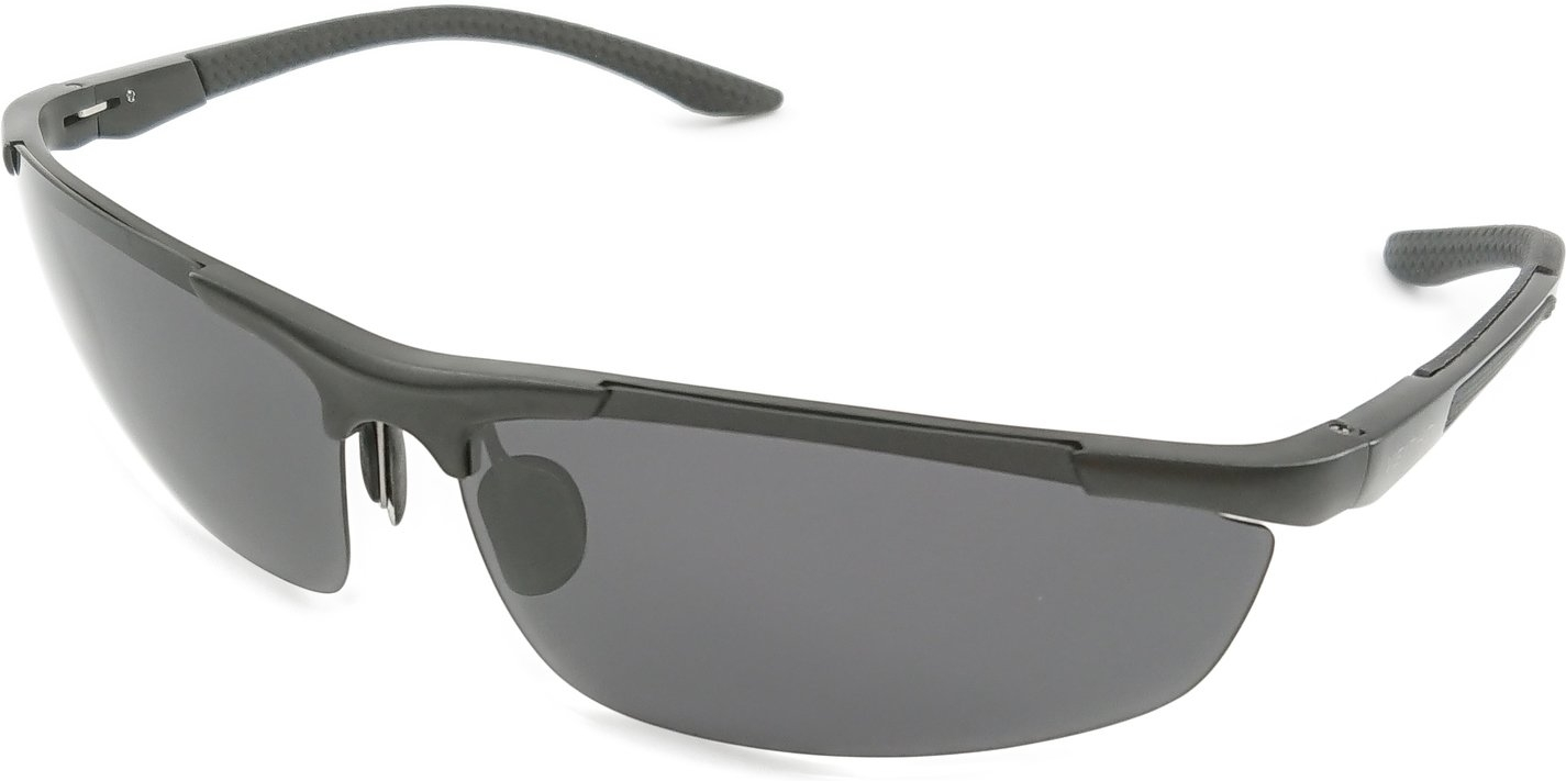 Herre solbriller Kaleu Force Endeavor aluminium polariserede UV400 antirefleks sorte med etui