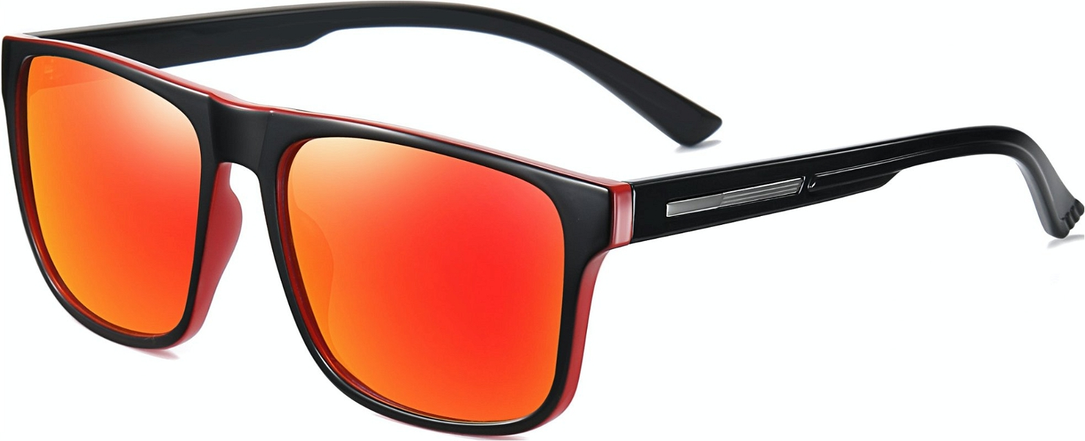 Solbriller Kaleu Cave regulære herre W5,6 cm orange TR90