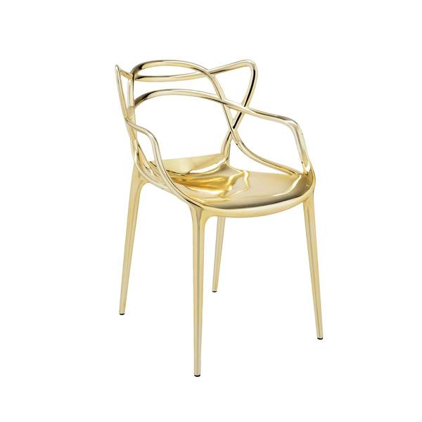 Kartell Masters spisebordsstol - Guld  : Erling Christensen Møbler
