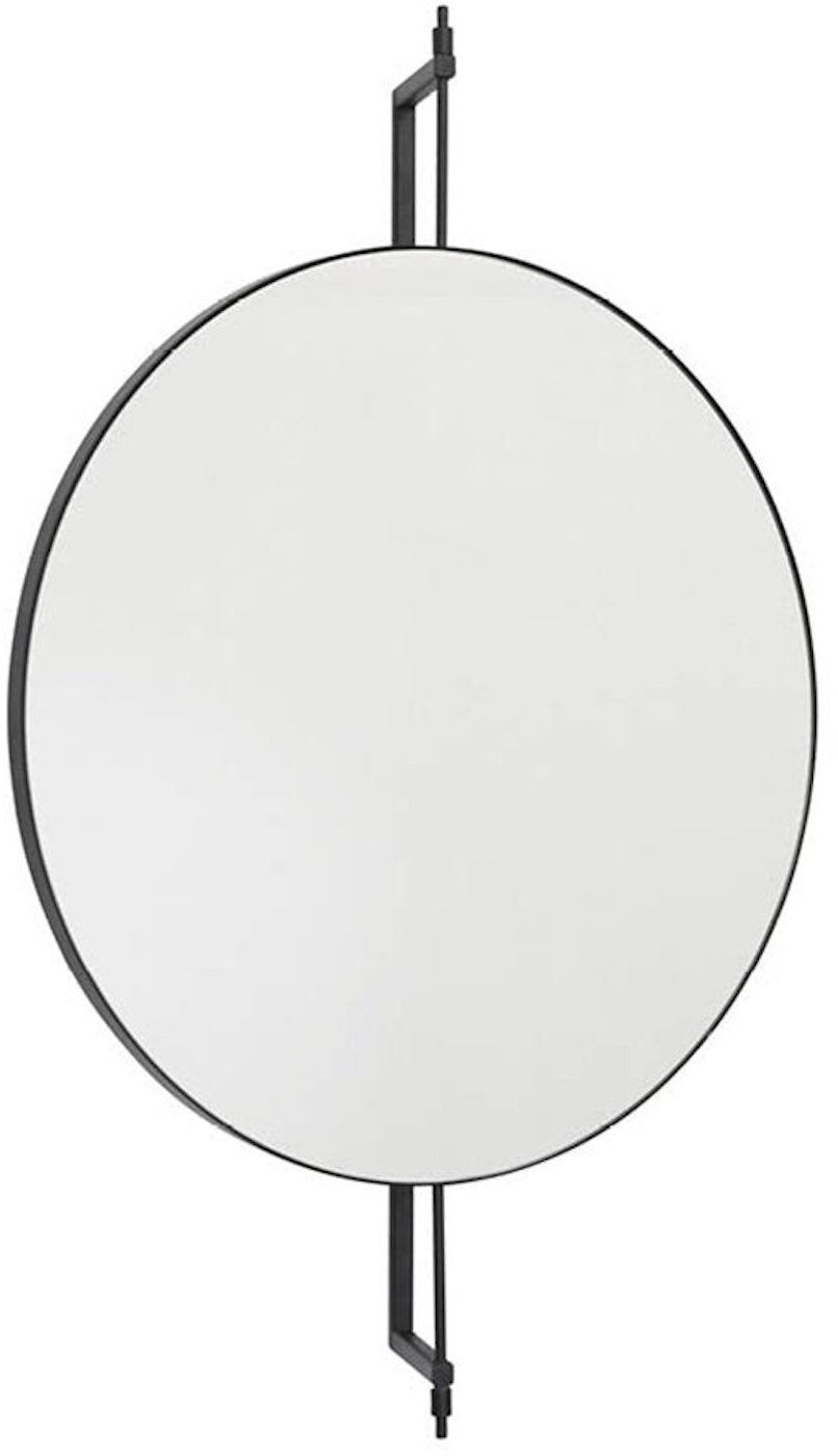 Spejl Kristina Dam Rotating Mirror roterende sort stål 91Ã60 cm