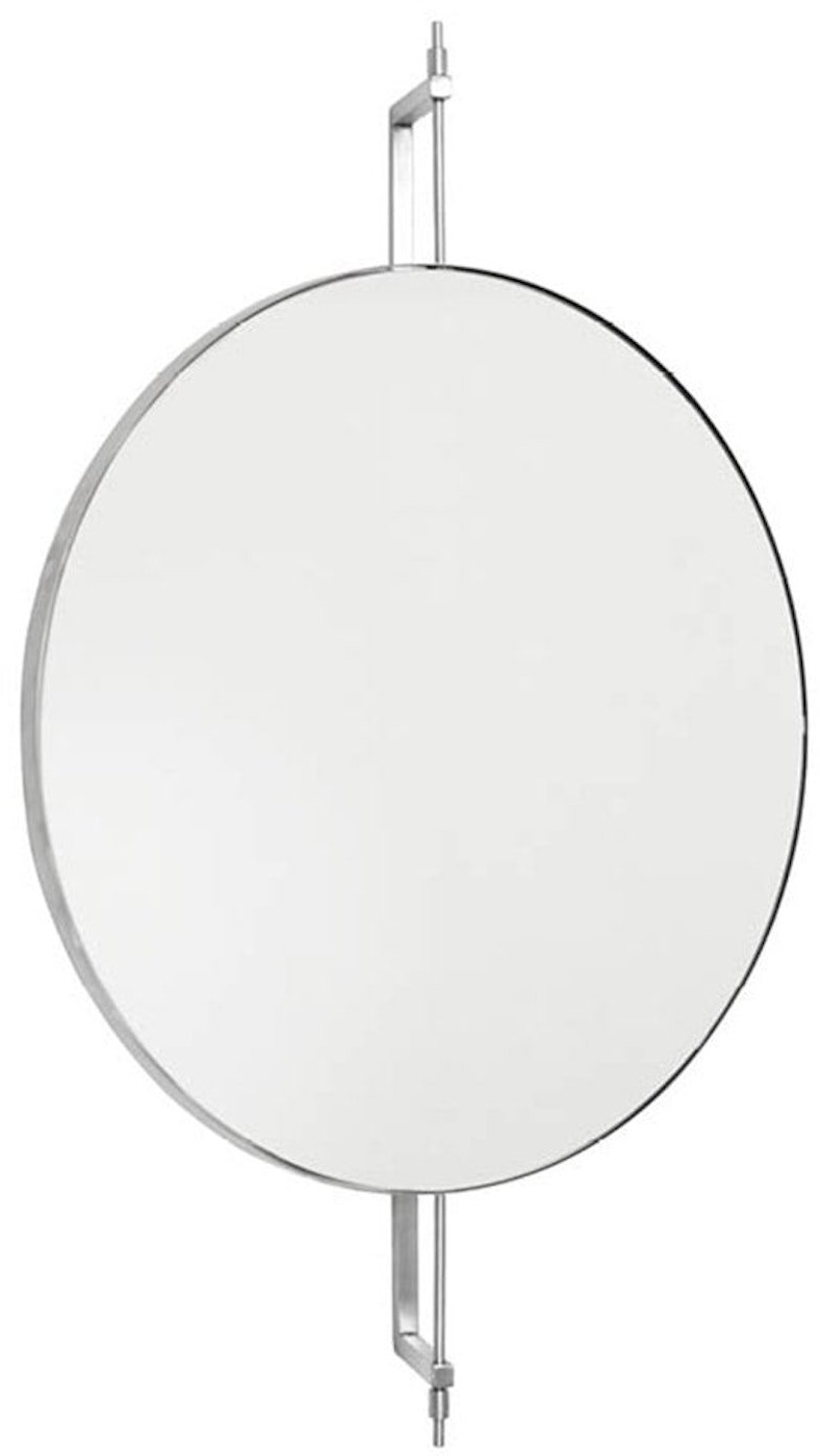 Spejl Kristina Dam Rotating Mirror roterende vægspejl i rustfrit stål H91 x D13,5 cm