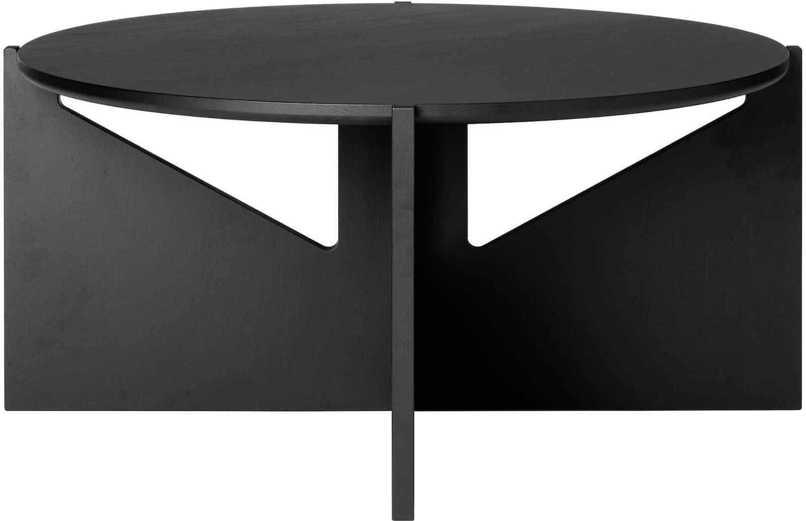 Sofabord Kristina Dam Simple sort eg Ø78 x H36 cm