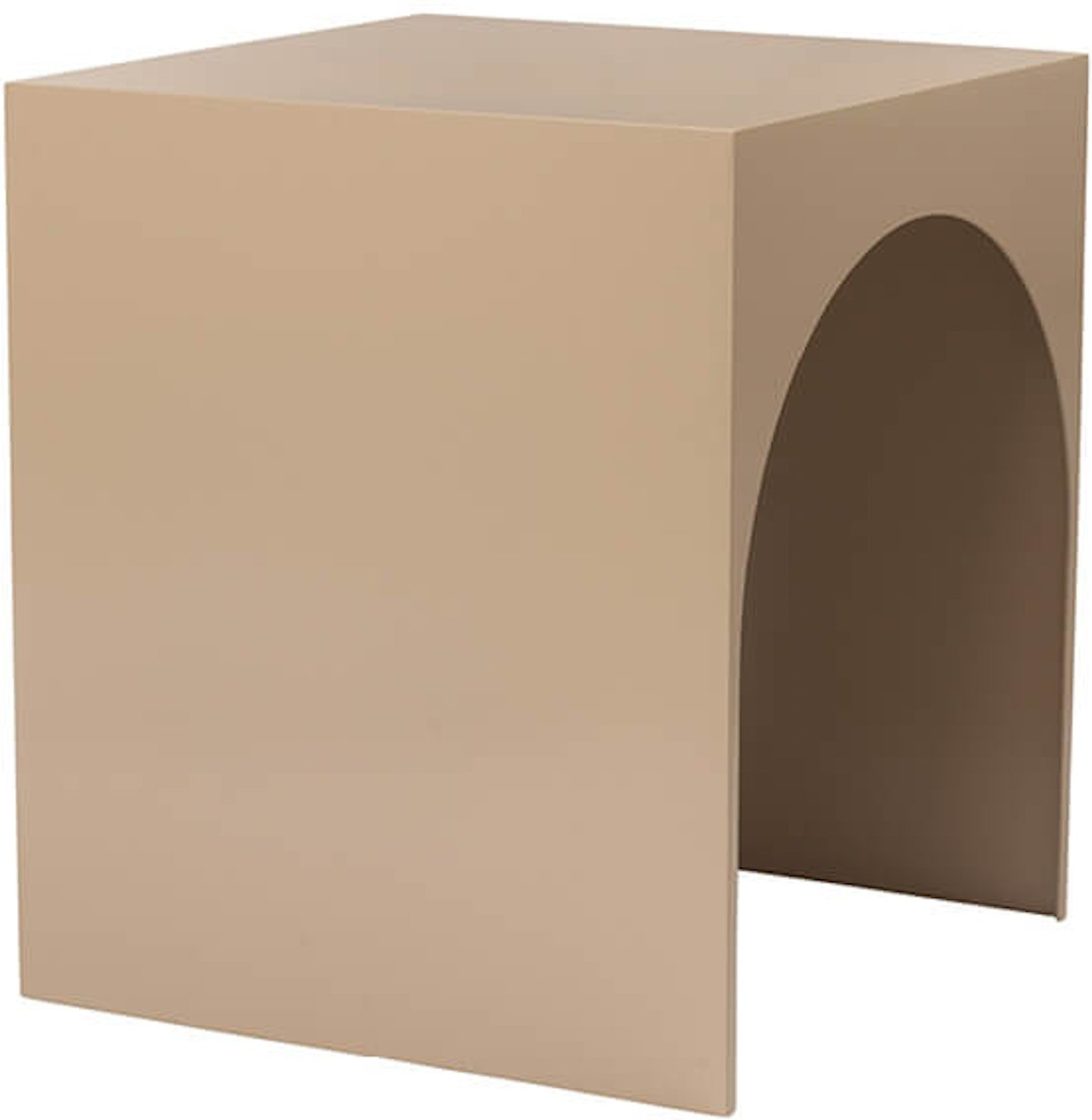 Sofabord / kaffebord Kristina Dam Arch stål brun 40 x 40 x 46 cm