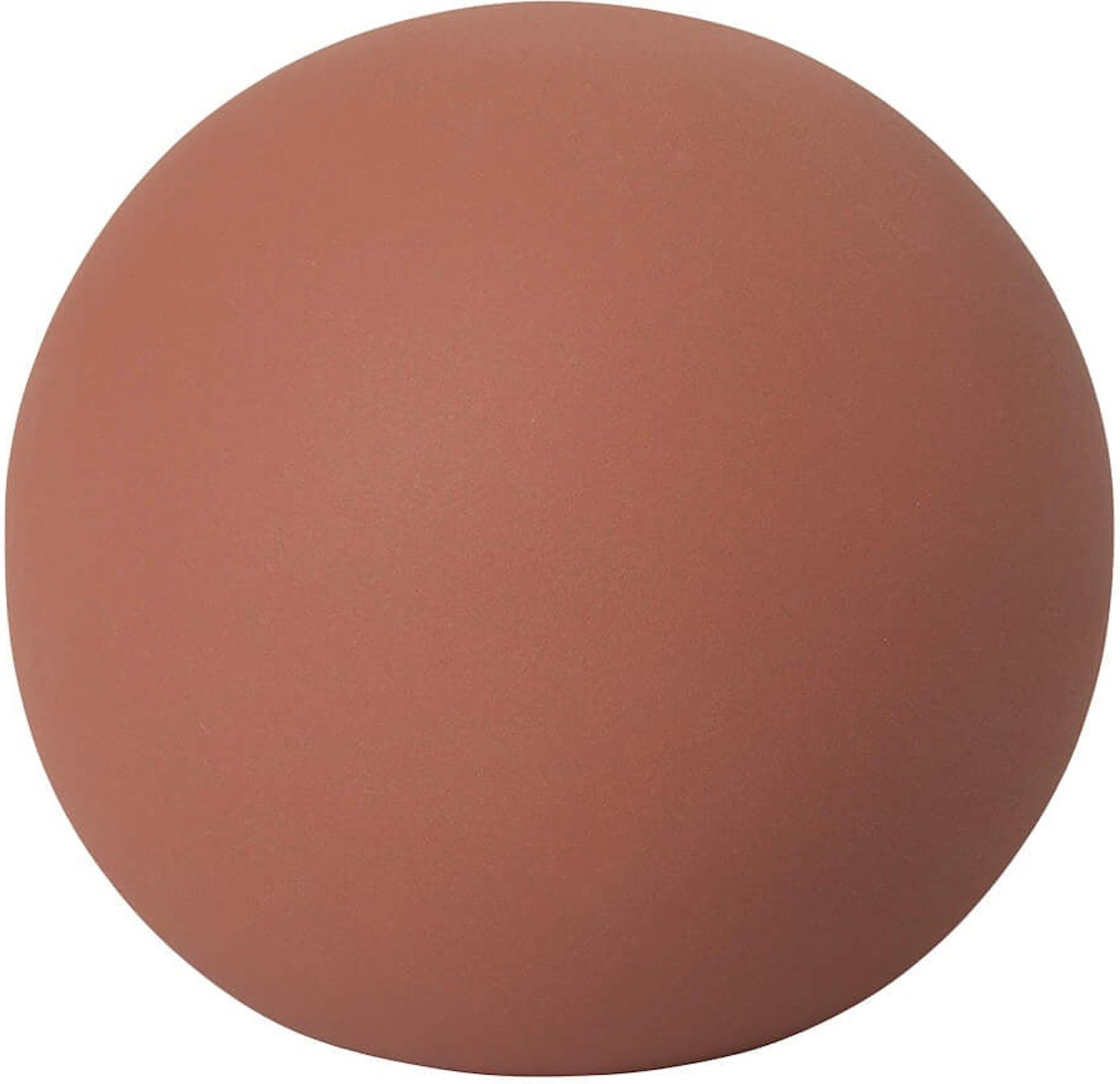 Skulptur pyntegenstand Kristina Dam Globe terracotta orange Ø23 x H22 cm