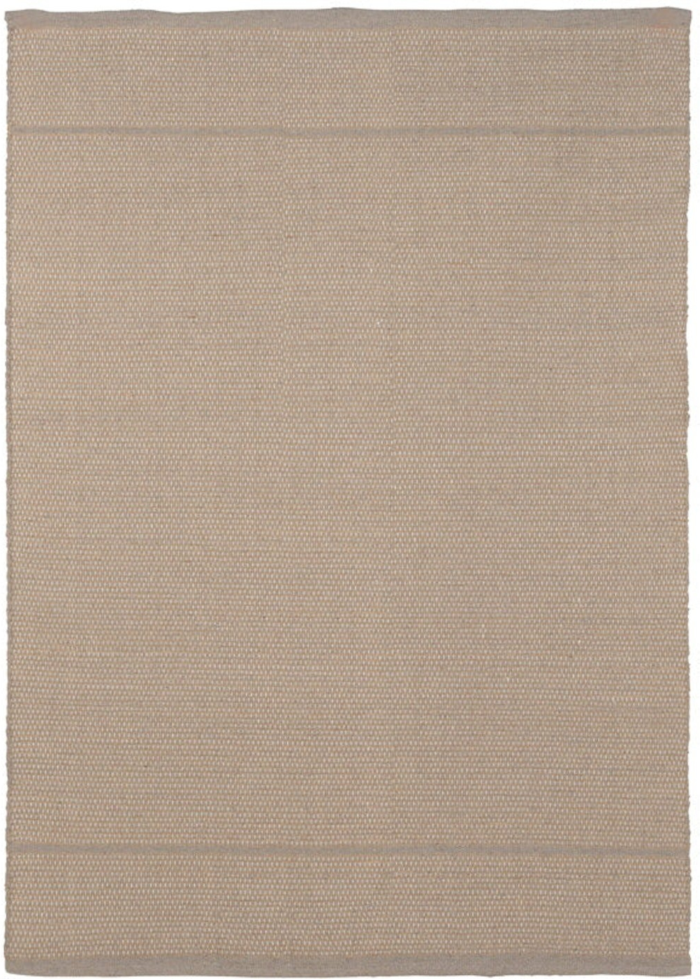 Gulvtæppe Kristina Dam Oru 140 x 200 cm mørk beige uld jute bomuld