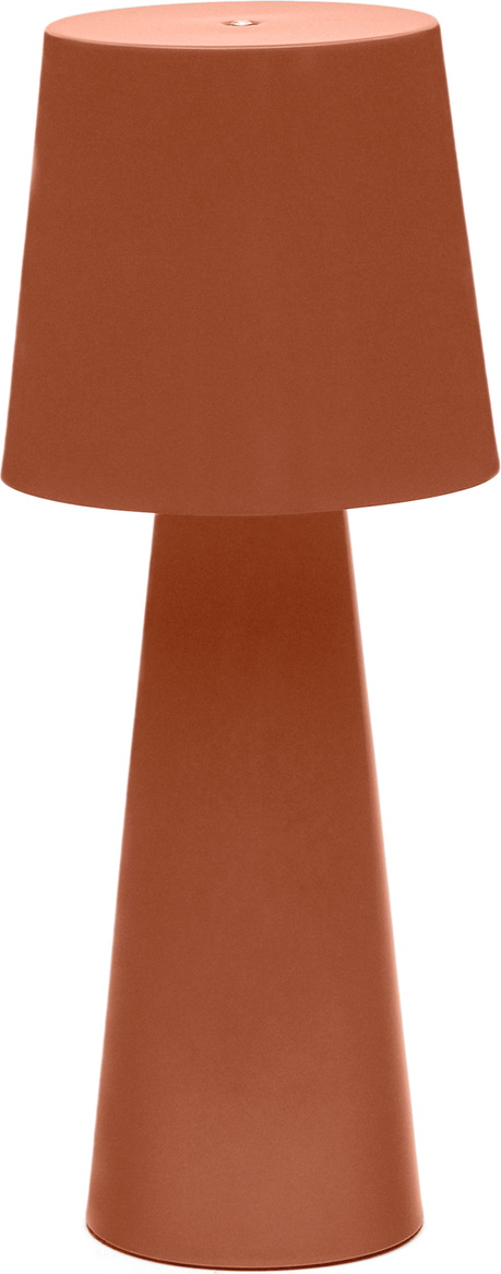 Bordlampe Kave Home Arenys terracotta metal mat IP54 justerbar LED USB H40x16x16 cm