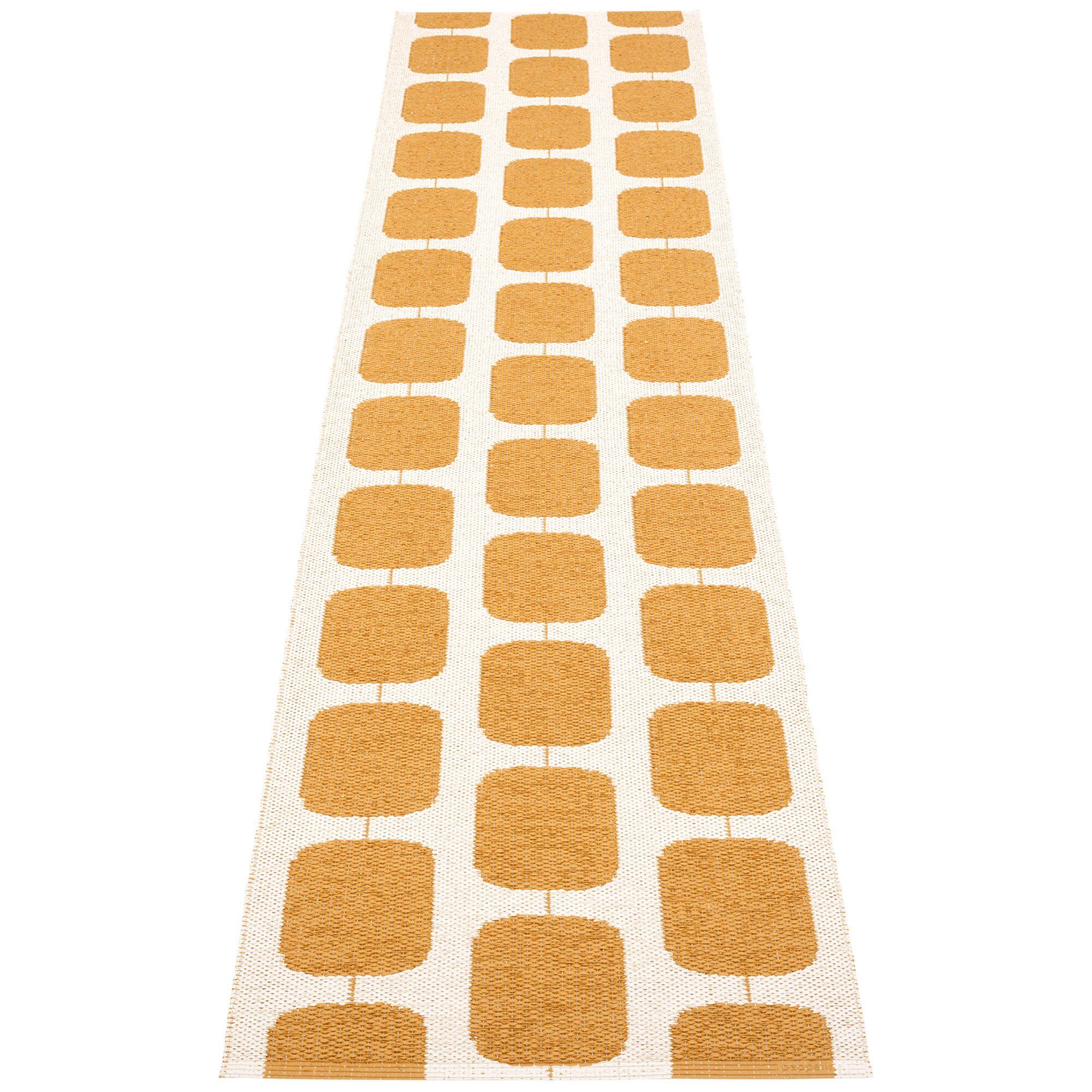 Pappelina Gulvtæppe Sten, 70 x 300 cm., ochre/vanilla