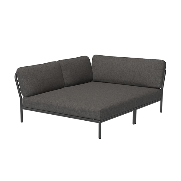 HOUE Level cozy corner venstrevendt - Dark grey basic  : Erling Christensen Møbler
