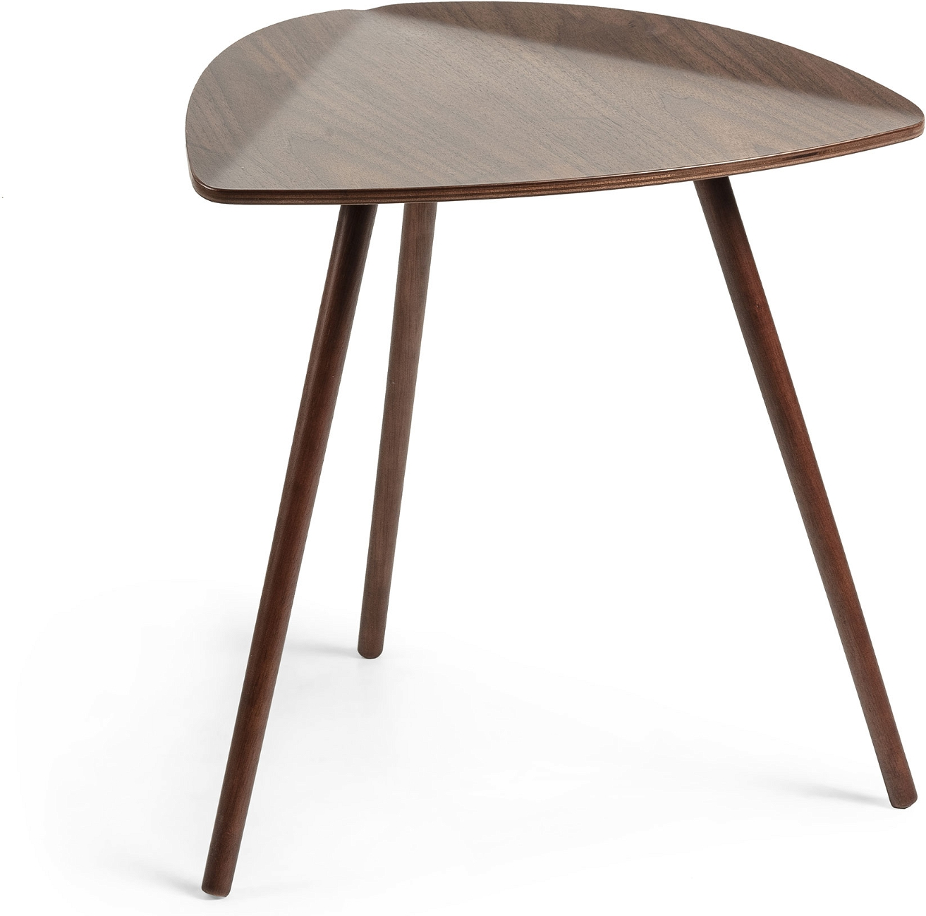 Sidebord Kave Home Damasc natur valnødfiner finértræ gummitræ nordisk moderne H47xB45xL47 cm