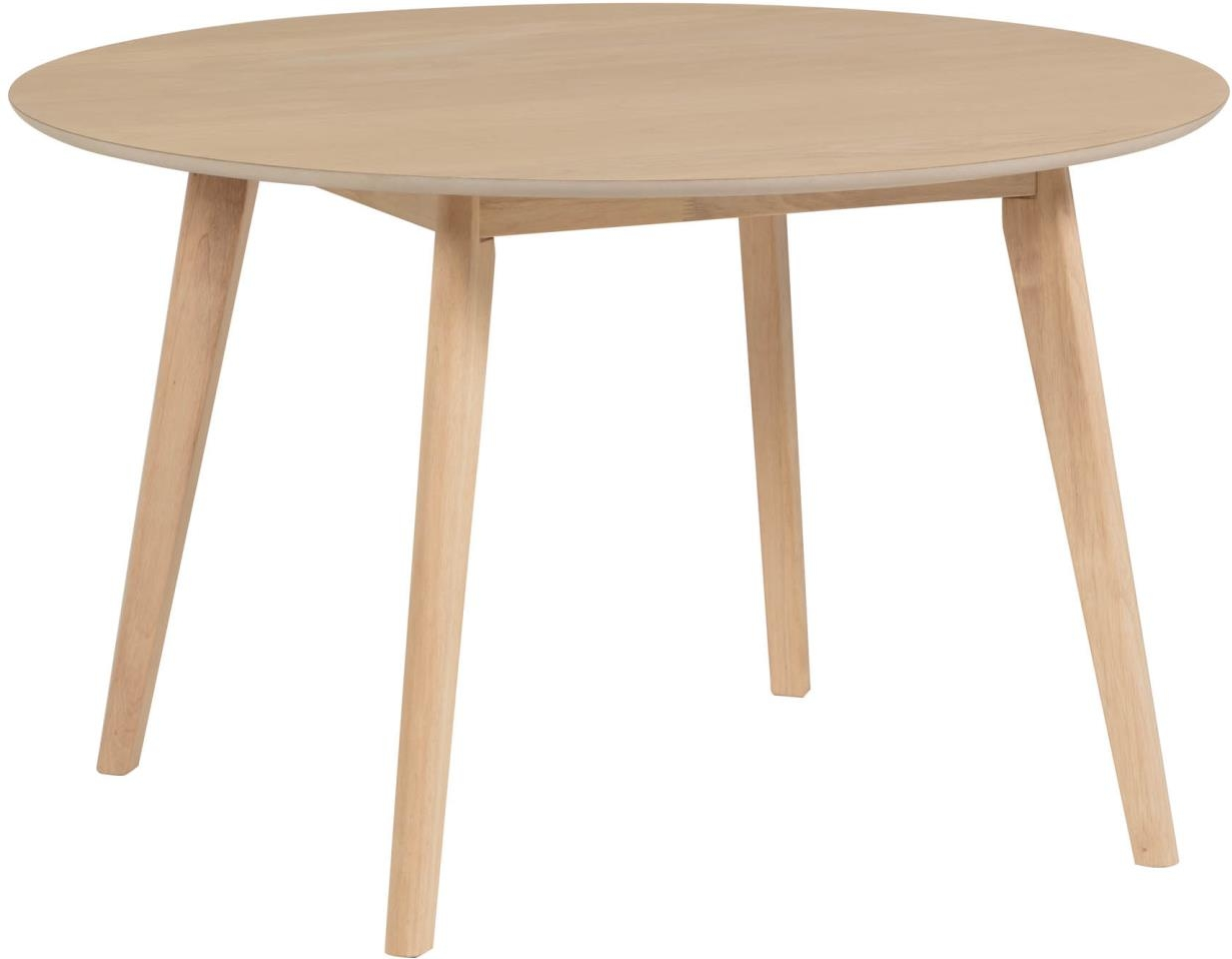 Rundt spisebord Kave Home Batilde Ø120 cm asketræ natur nordisk moderne plads til 6 pers
