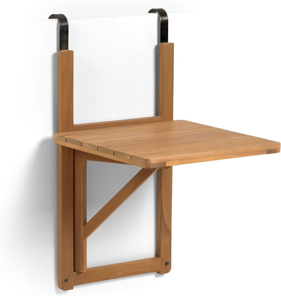 Klapbord Kave Home Amarilis foldbart altan- og terrassebord i massivt akacietræ natur