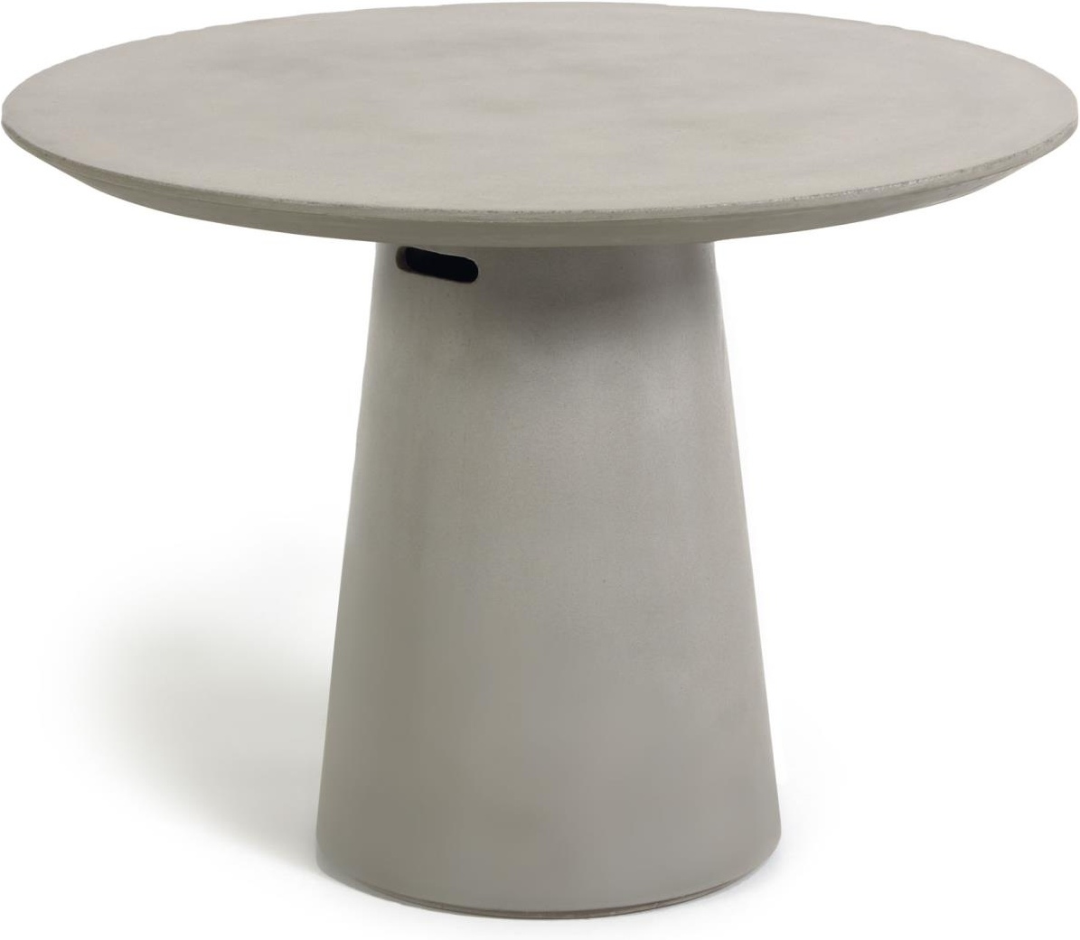Udendørs Spisebord Kave Home Itai 120x120 cm Cementfiber og Jern Natur til 6 personer