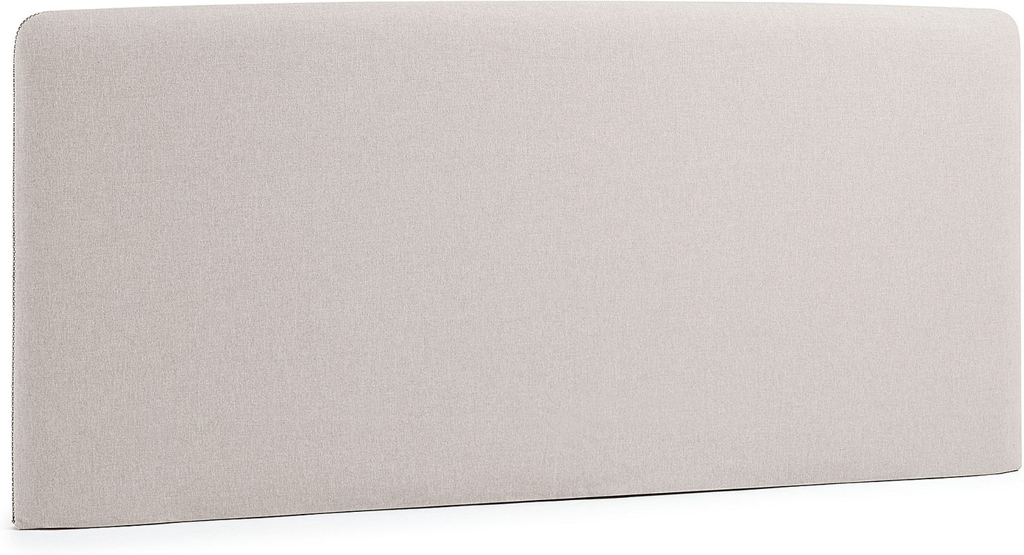 Sengegavl Kave Home Dyla polstret 100% polyester beige 178x76x7 cm nordisk design