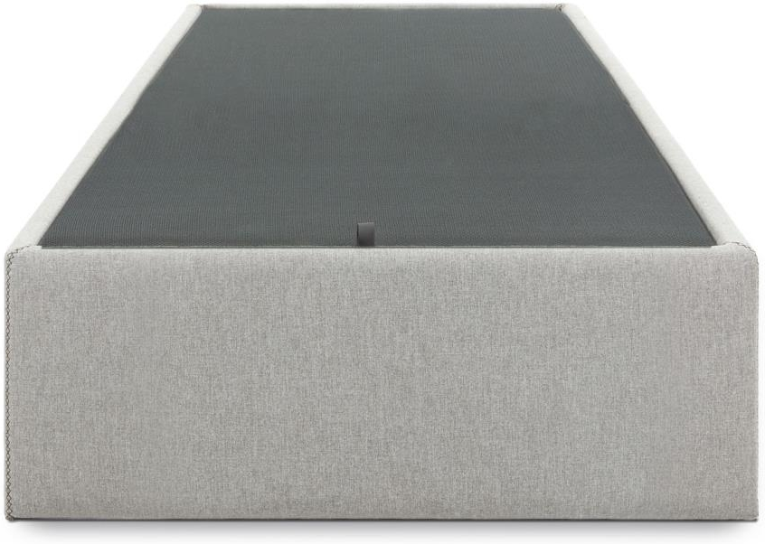 Sengebund Kave Home Matters opbevaring 160 l hydraulisk løft grå/sort H36Ã90Ã190 cm