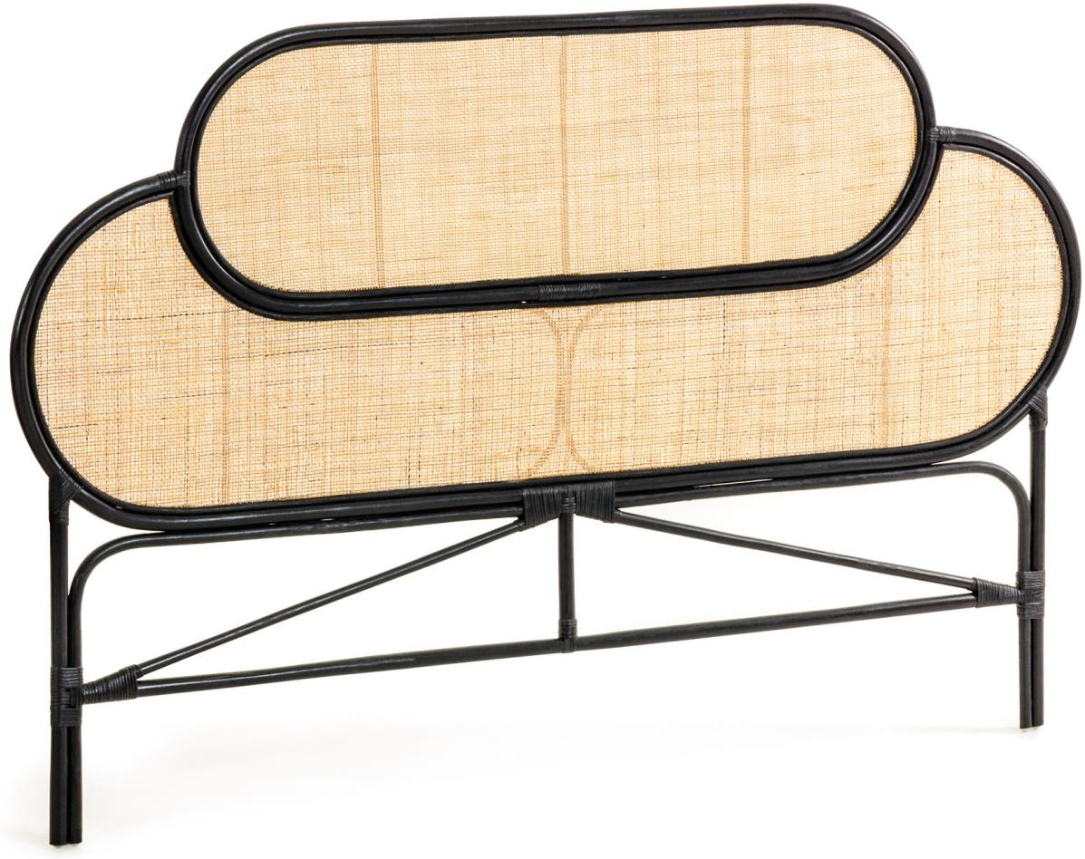 Sengegavl/hovedgærde Kave Home Lalita i håndflettet rattan  -  Vintage Colonial design B170 x H120 cm