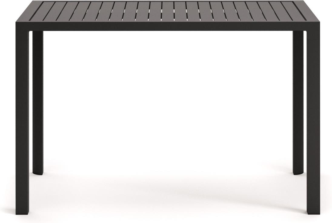 Udendørs barbord Kave Home Culip aluminium grå H95xB77xL150 cm moderne nordisk design