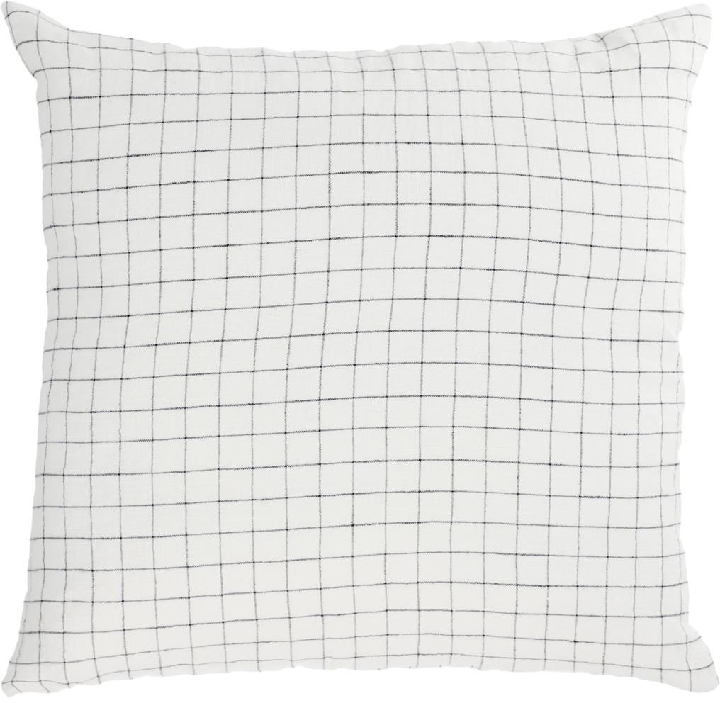 Pudebetræk Kave Home Maialen Hør Sort/Hvid 45x45 cm