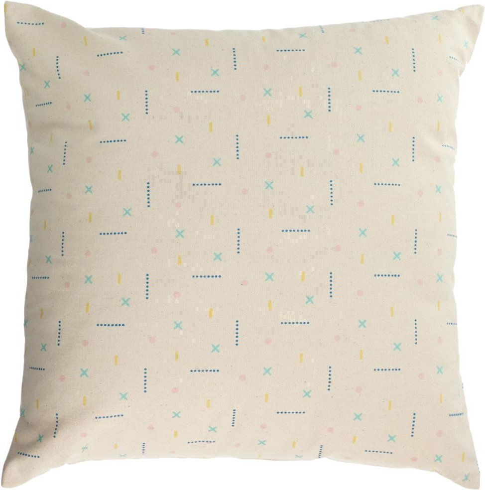 Pudebetræk Kave Home Zale 45x45 cm bæredygtigt bomuld flerfarvet børneværelse nordisk design