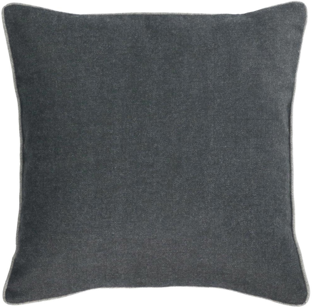Pudebetræk Kave Home Alcara 45x45 cm sort i Kave Cares-serien uld/polyester nordisk design
