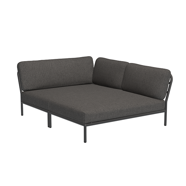 HOUE Level Cozy Corner højrevendt - Dark grey basic  : Erling Christensen Møbler