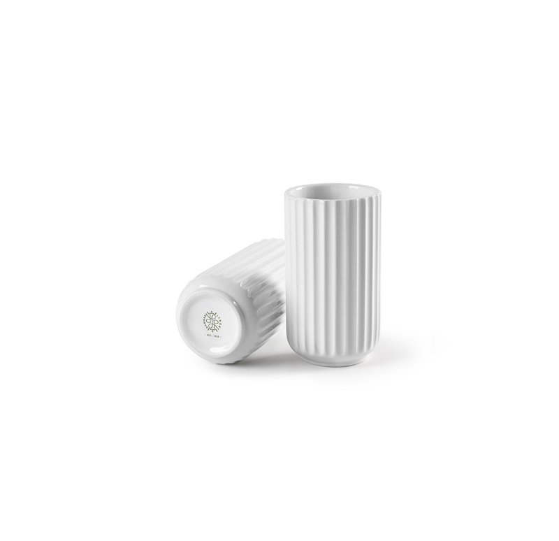 Lyngby Porcelæn Lyngby vase - 12,5 cm - hvid : Erling Christensen Møbler  : Erling Christensen Møbler