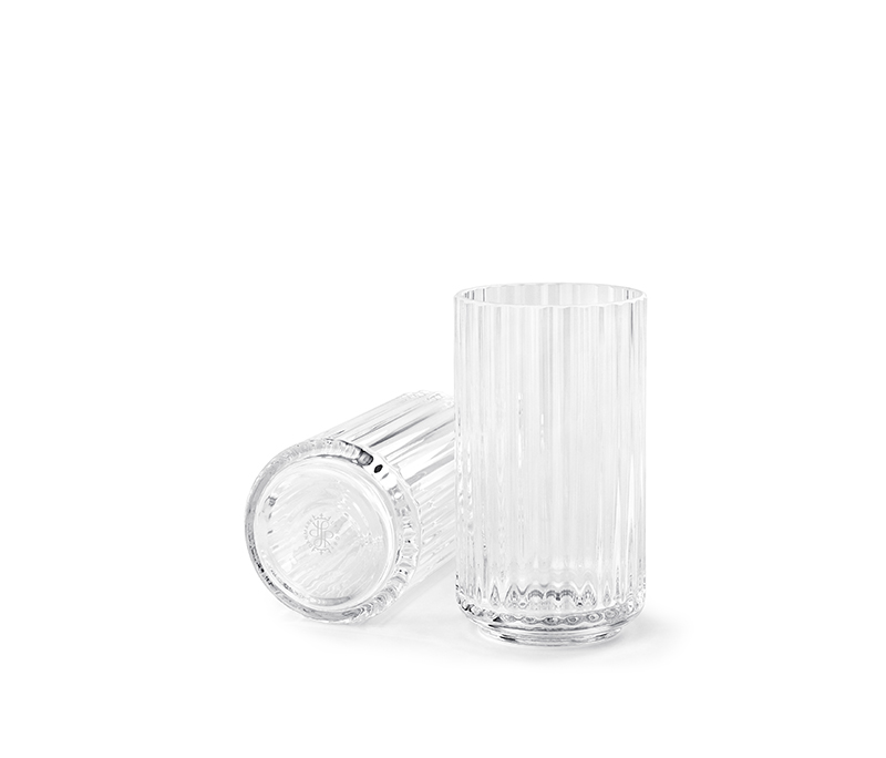 Lyngby Porcelæn Lyngby vase - 12,5 cm - klar glas : Erling Christensen Møbler  : Erling Christensen Møbler