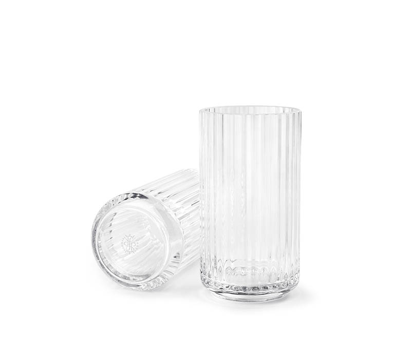 Lyngby Porcelæn Lyngby vase - 15 cm - klar glas : Erling Christensen Møbler  : Erling Christensen Møbler