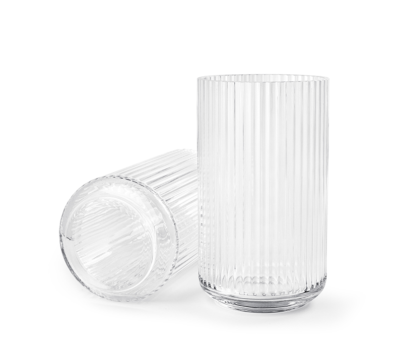 Lyngby Porcelæn Lyngby vase - 25 cm - klar glas : Erling Christensen Møbler  : Erling Christensen Møbler