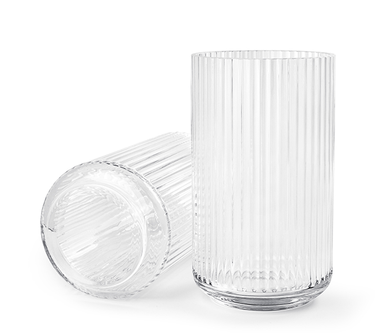 Lyngby Porcelæn Lyngby vase - 31 cm - klar glas : Erling Christensen Møbler  : Erling Christensen Møbler