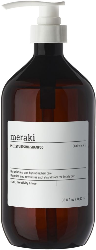 Fugtgivende hårshampoo Meraki Moisturising 1 l  -  reparerer, genopbygger og giver glans