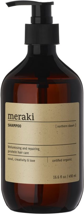 Shampoo Meraki Northern Dawn  -  COSMOS-certificeret økologisk hårvask med vegetabilsk protein, gulerod og aloe vera