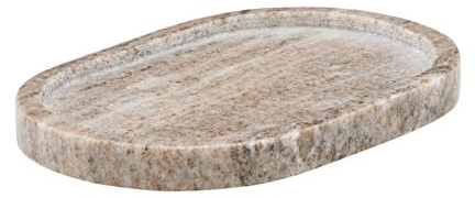 Meraki Marble marmorbakke mørkbeige 12,5x19,5x2 cm