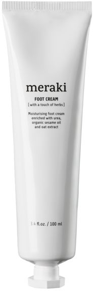 Fodcreme Meraki Foot 100 ml  -  fugtgivende med karbamid, økologisk sesamolie & havreekstrakt, beroligende urte-duft