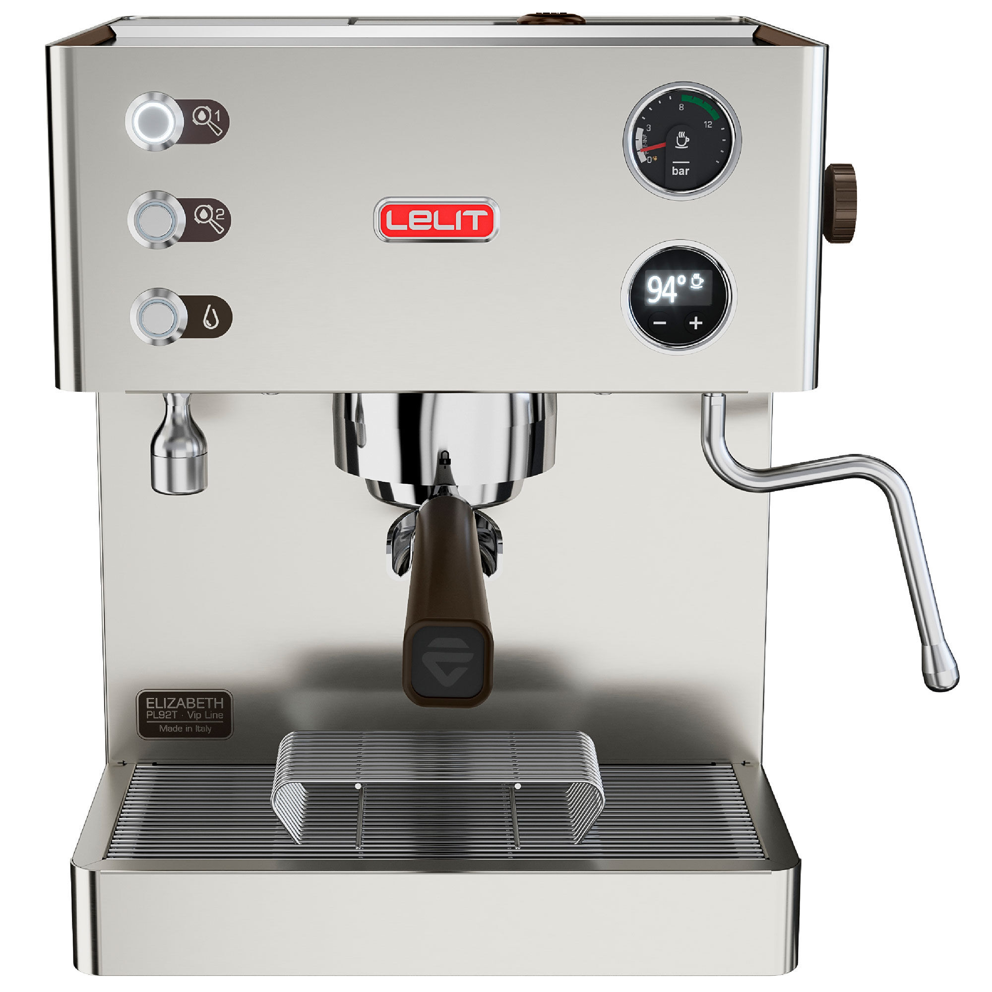 Lelit Elizabeth espressomaskine, rustfrit stål