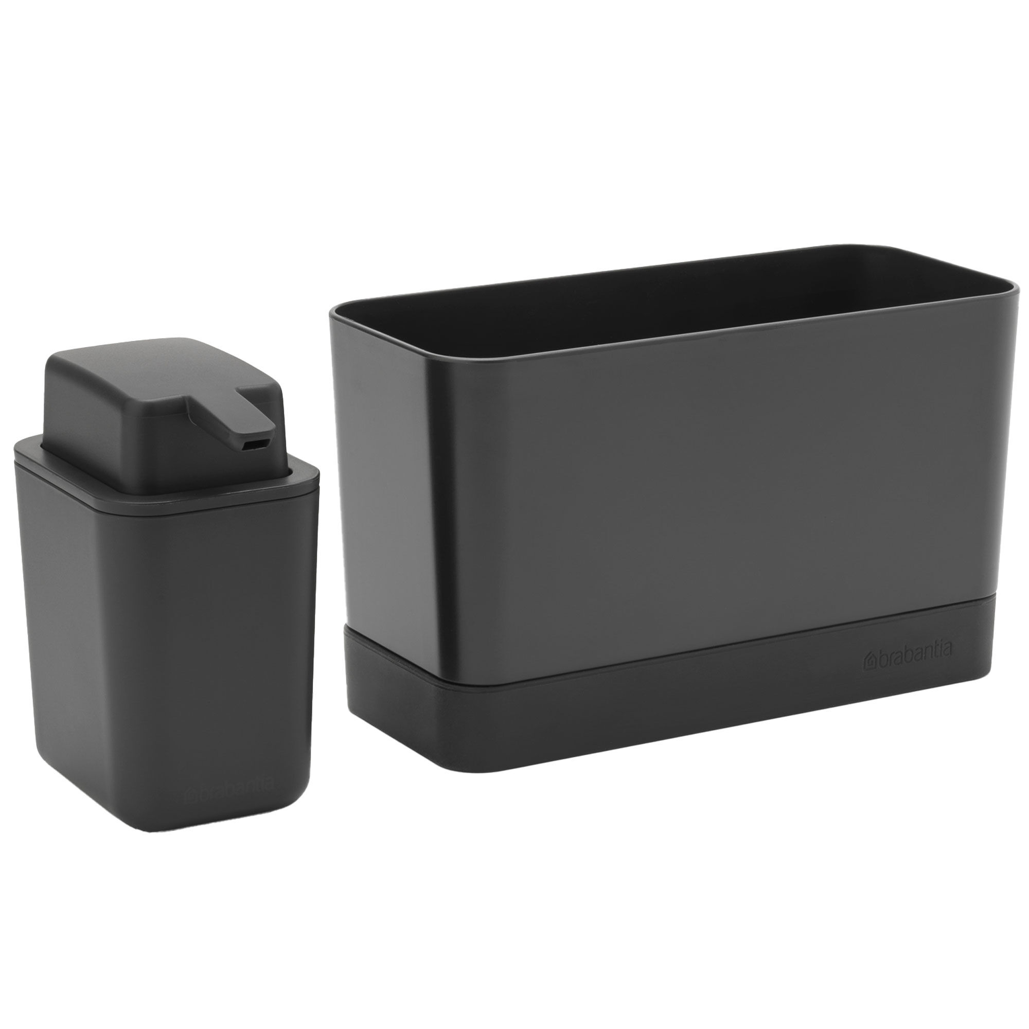 Brabantia SinkSide opvaskeorganisator med sæbeholder, mørkegrå