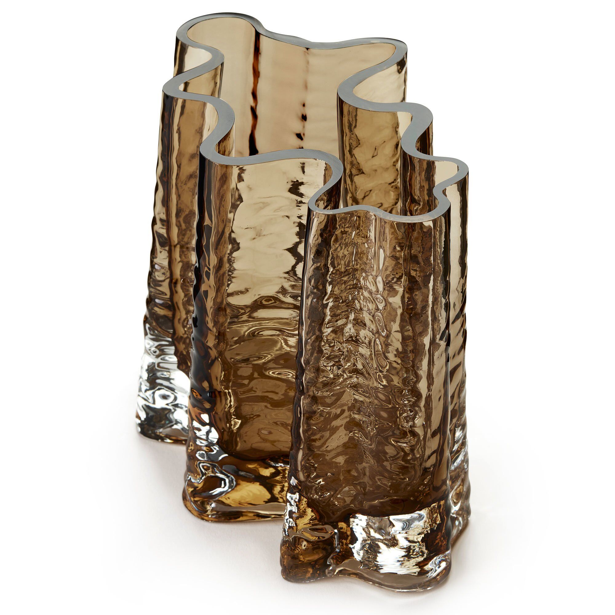 Cooee design Gry Wide vase, 19 cm, cognac