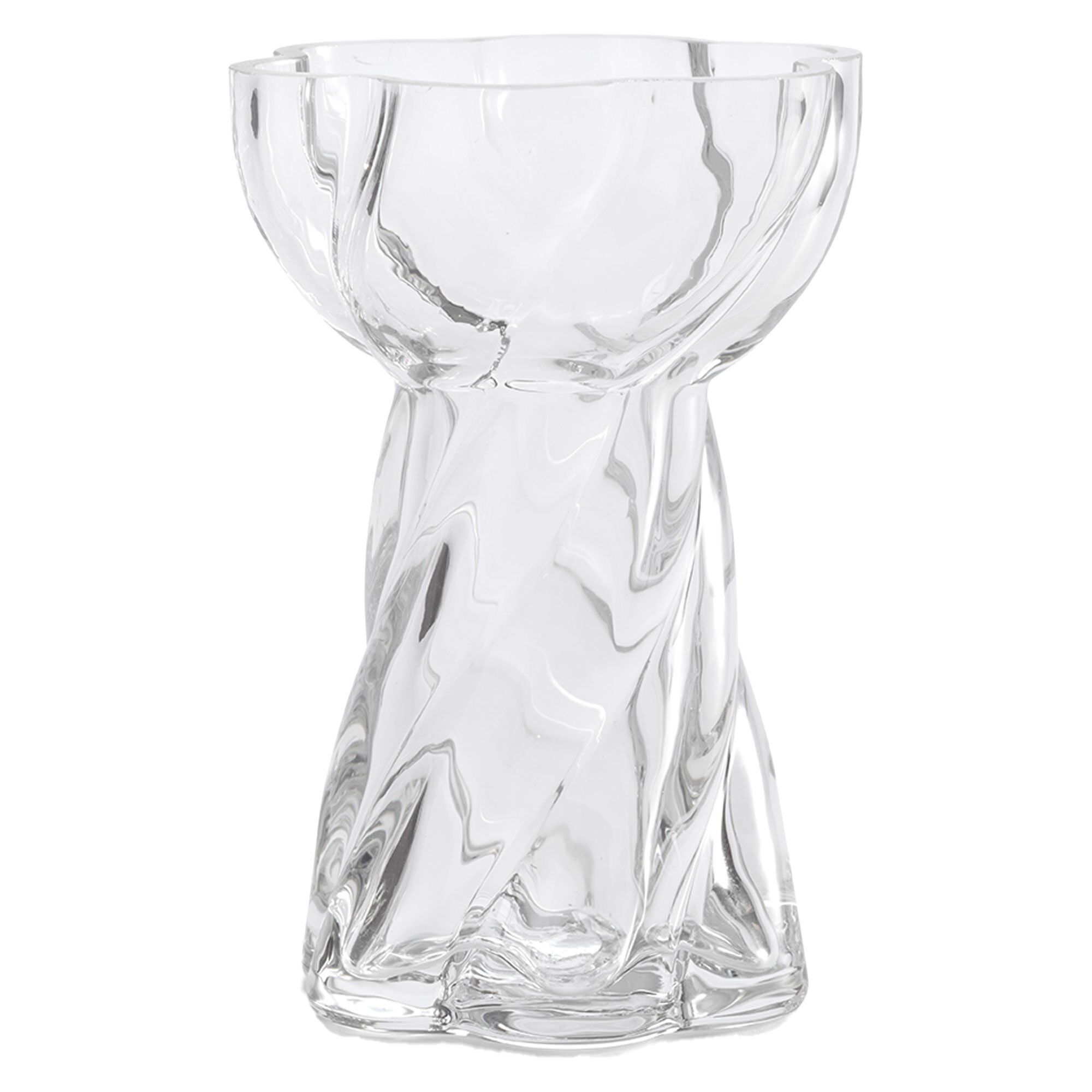 Cooee design Bulb Twist løgvase 12 cm, klar